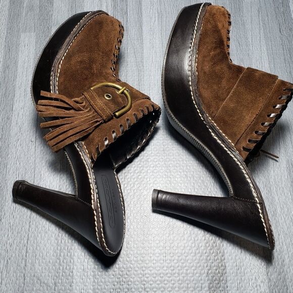 Coach Tan Katryna brown suede Mules - Picture 5 of 6